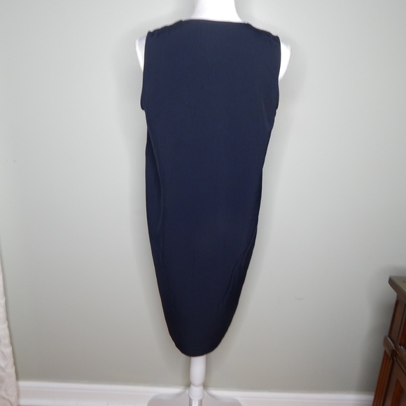 everlane women v neck weave dress sz 0 black - Picture 4 of 4